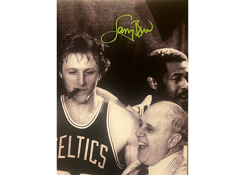 Larry Bird Signed/Auto 16x20 Photo Boston Celtics PSA