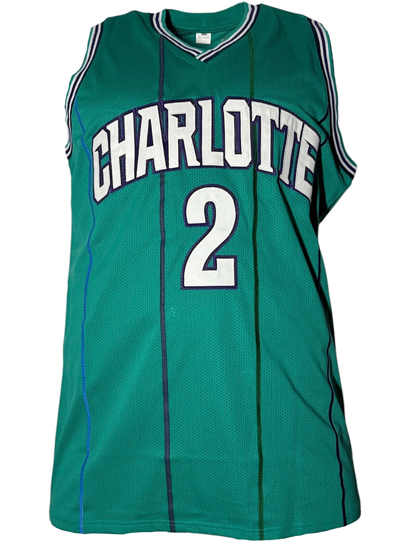 Larry Johnson Signed Charlotte Basketball Jersey JSA