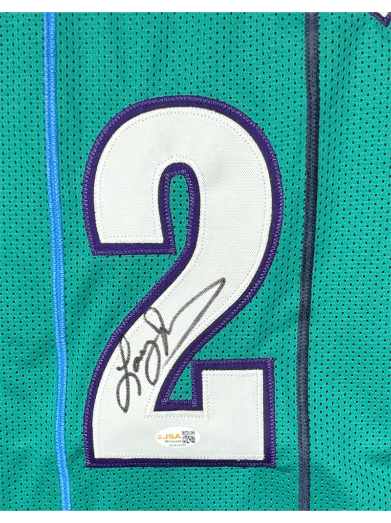 Larry Johnson Signed Charlotte Basketball Jersey JSA