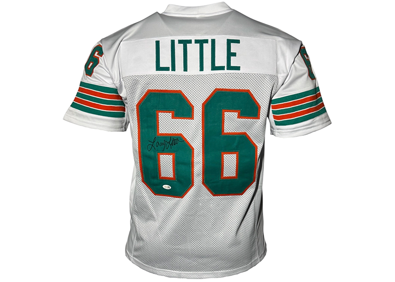 Larry Little Signed Miami White Football Jersey JSA