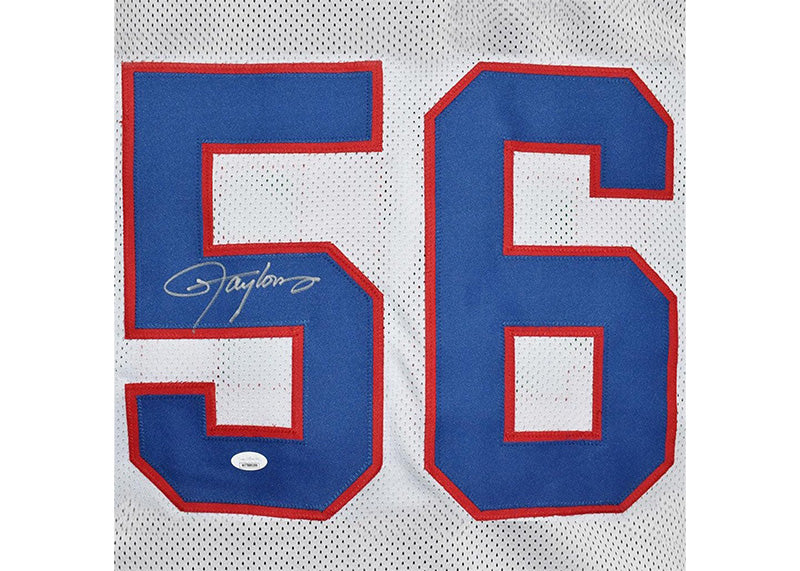 Lawrence Taylor Signed New York Stat White Football Jersey JSA