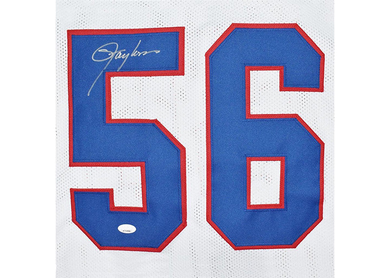 Lawrence Taylor Signed New York White Football Jersey JSA