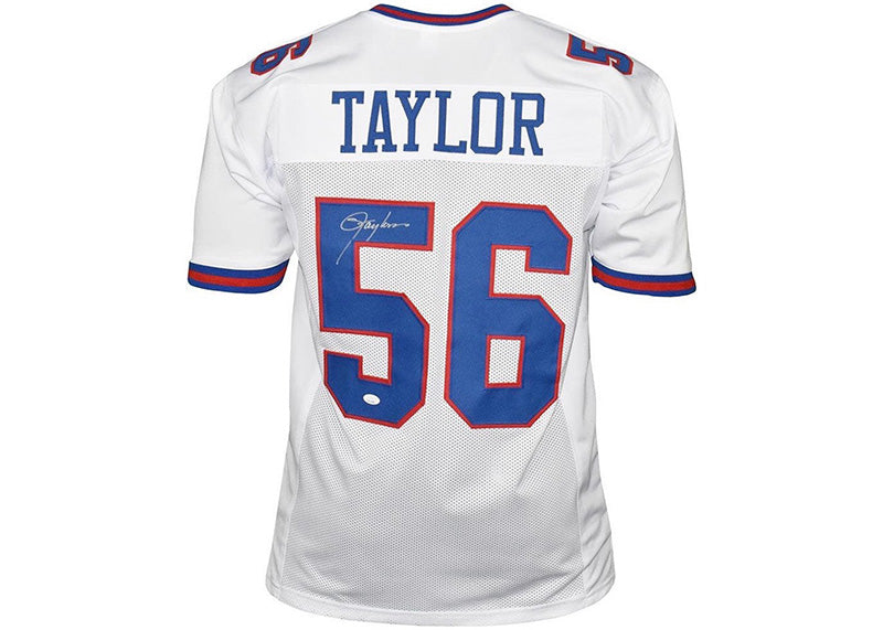 Lawrence Taylor Signed New York White Football Jersey JSA
