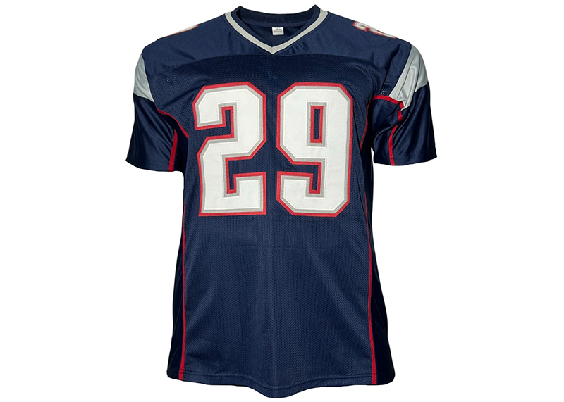 LeGarrette Blount Signed New England Blue Football Jersey JSA