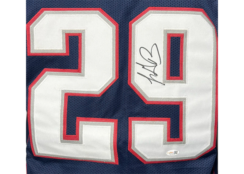 LeGarrette Blount Signed New England Blue Football Jersey JSA