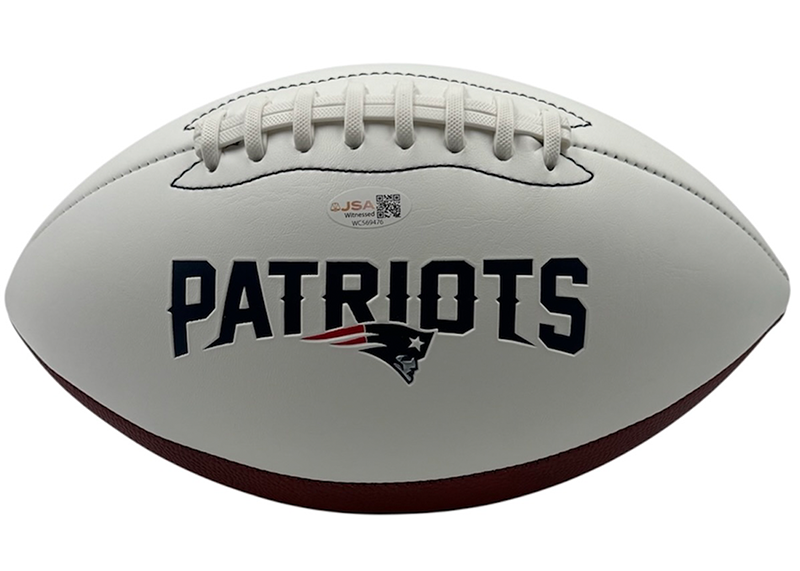 LeGarrette Blount Signed New England Patriots Logo Football JSA