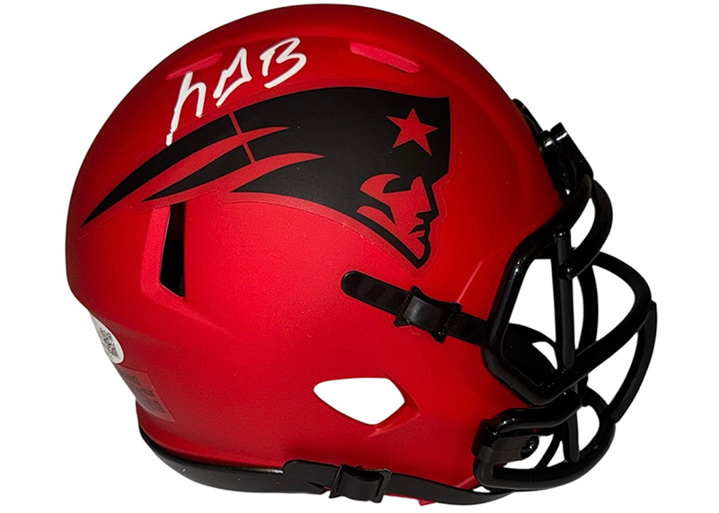 LeGarrette Blount Signed New England Patriots Rave Mini Helmet JSA