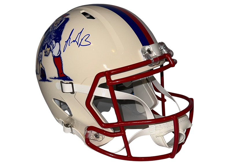 LeGarrette Blount Signed New England Patriots Throwback Full Size Replica Helmet JSA