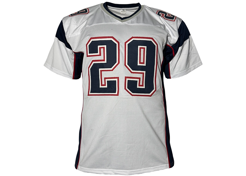 LeGarrette Blount Signed New England White Football Jersey JSA
