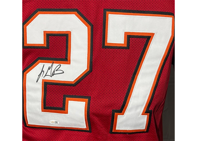 LeGarrette Blount Signed Tampa Bay Red Football Jersey JSA