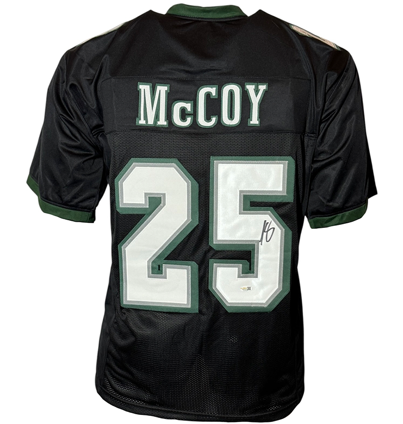 LeSean McCoy Signed Philadelphia Black Football Jersey JSA