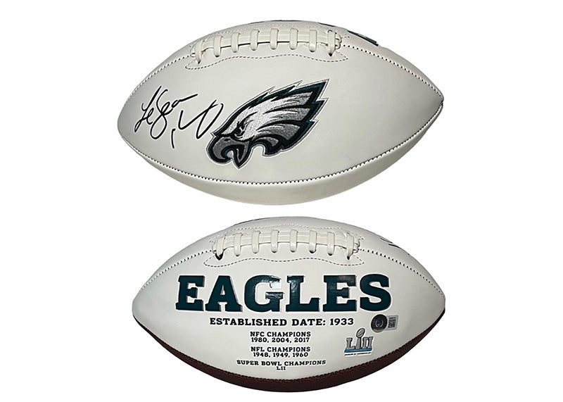 LeSean McCoy Signed Philadelphia Eagles Logo Football Beckett