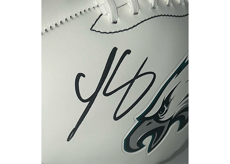 LeSean McCoy Signed Philadelphia Eagles Logo Football JSA