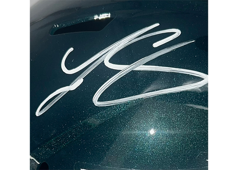 LeSean McCoy Signed Philadelphia Eagles Speed Full Size Replica Football Helmet JSA