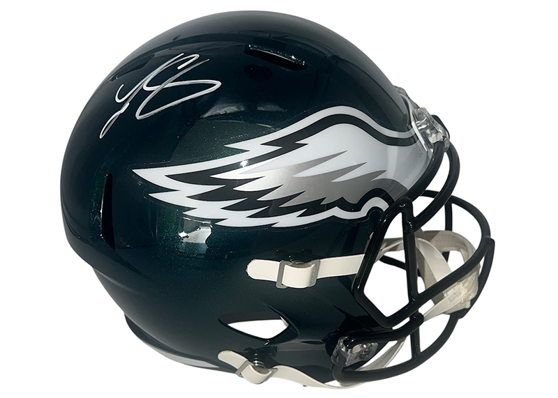 LeSean McCoy Signed Philadelphia Eagles Speed Full Size Replica Football Helmet JSA