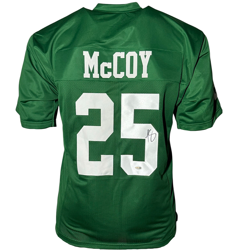 LeSean McCoy Signed Philadelphia Green Football Jersey JSA