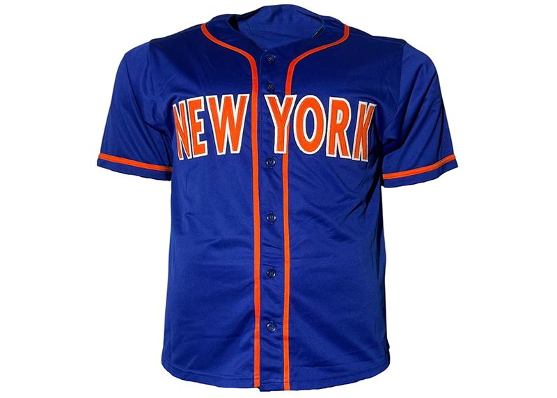 Lenny Dykstra Signed New York Blue Baseball Jersey JSA