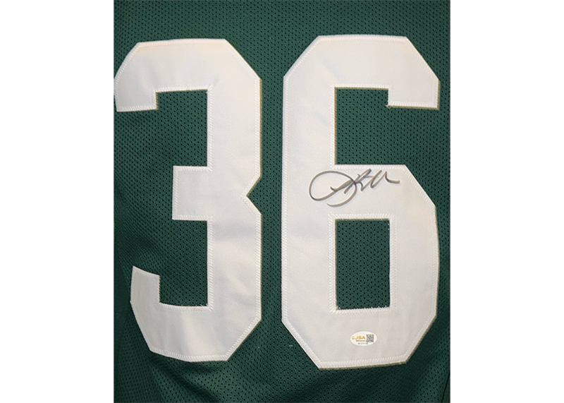 Leroy Butler Signed Green Bay Green Football Jersey JSA