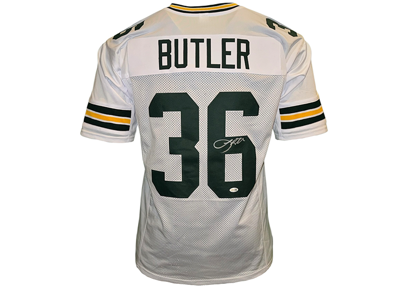 Leroy Butler Signed Green Bay White Football Jersey JSA