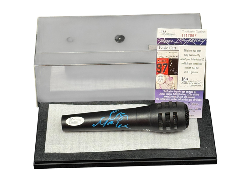 Lisa Marie Presley Signed 8x10 Microphone Daughter of Elvis Autograph JSA