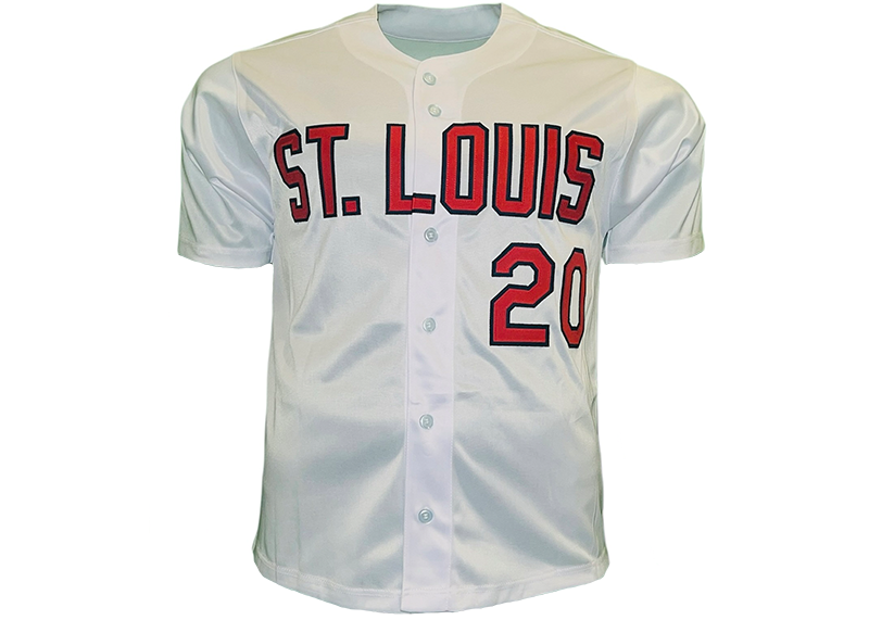 Lou Brock Signed St. Louis Baseball Jersey White (JSA)