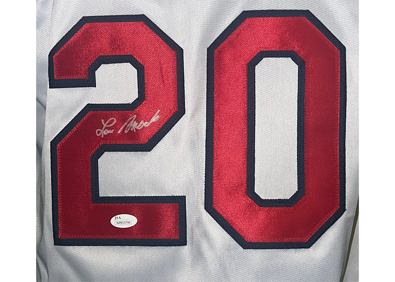 Lou Brock Signed St. Louis Baseball Jersey White (JSA)