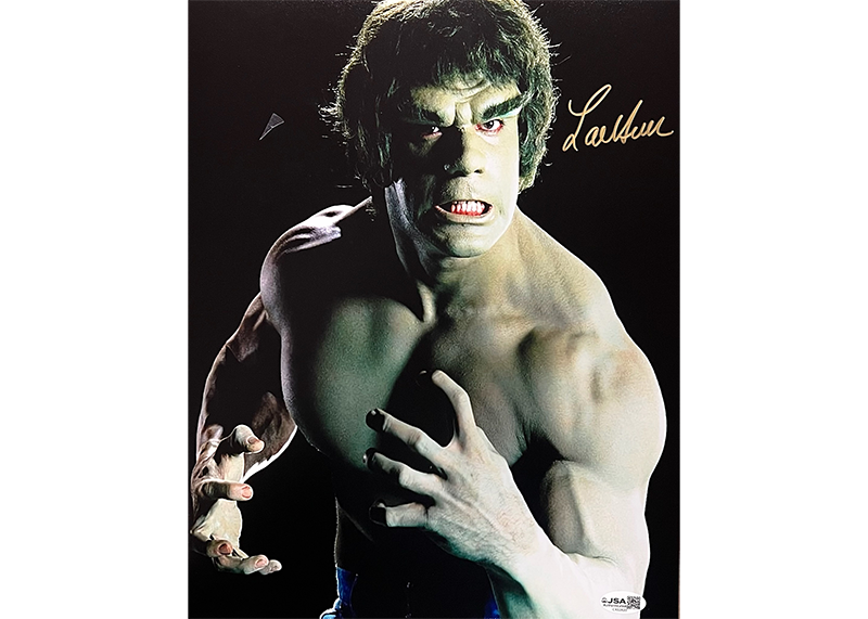 Lou Ferrigno Signed The Incredible Hulk 11x14 Photo JSA
