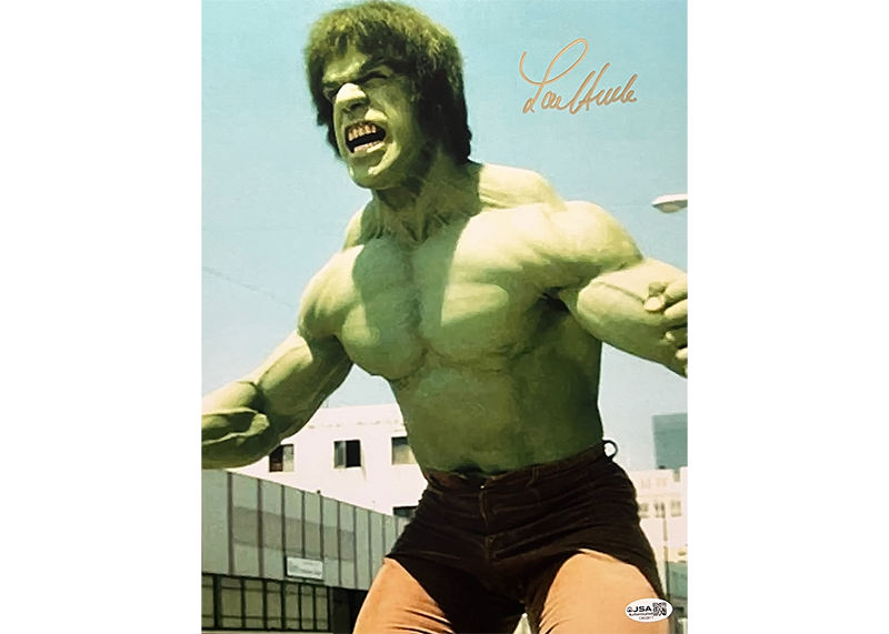 Lou Ferrigno Signed The Incredible Hulk 11x14 Photo JSA