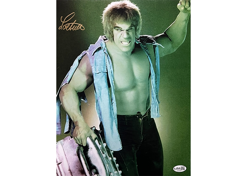 Lou Ferrigno Signed The Incredible Hulk 11x14 Photo JSA