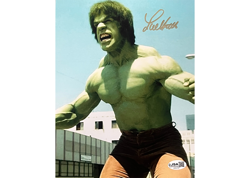 Lou Ferrigno Signed The Incredible Hulk 8x10 Photo JSA