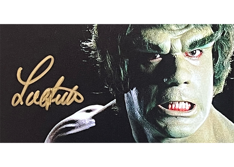 Lou Ferrigno Signed The Incredible Hulk 8x10 Photo JSA