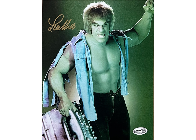 Lou Ferrigno Signed The Incredible Hulk 8x10 Photo JSA