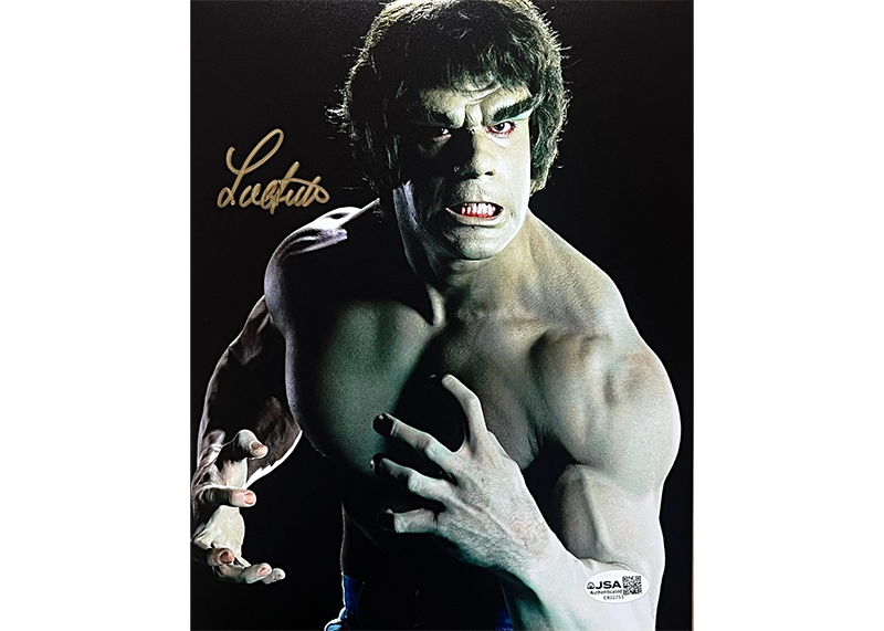 Lou Ferrigno Signed The Incredible Hulk 8x10 Photo JSA