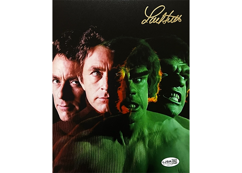 RareLou Ferrigno Signed The Incredible Hulk 8x10 Photo JSA