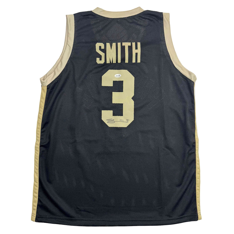 Autographed/Signed Braden Smith Purdue Black College Basketball Jersey JSA COA