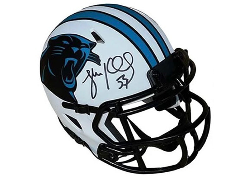 Luke Kuechly Signed Carolina Panthers Lunar Mini Football Helmet Beckett