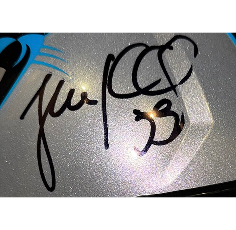 Luke Kuechly Signed Carolina Panthers Speed Full Size Helmet Beckett