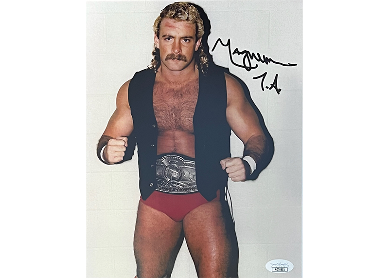 Magnum T.A. Autographed 8x10 WWE Wrestling Photo JSA