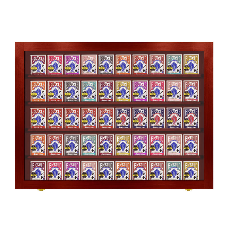 Playing Card Deck Display Case - Holds 50 Decks