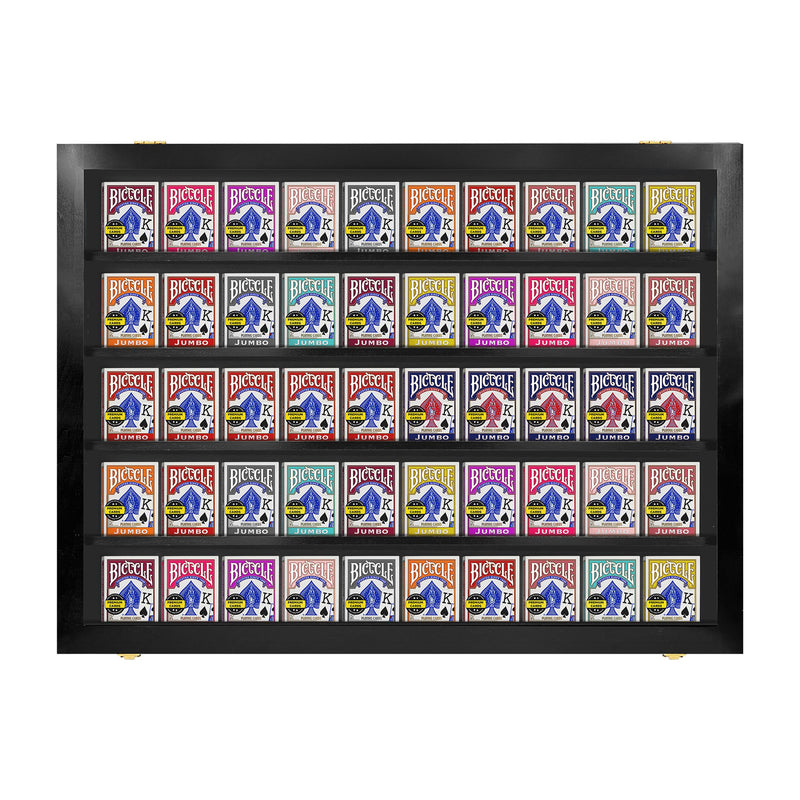 Playing Card Deck Display Case - Holds 50 Decks
