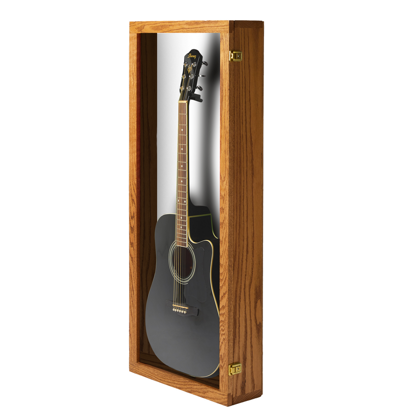Acoustic Guitar Display Case - Premium Oak