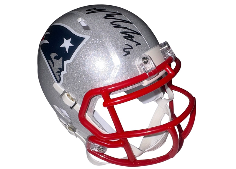 Malcolm Butler Signed New England Patriots Speed Mini Helmet JSA