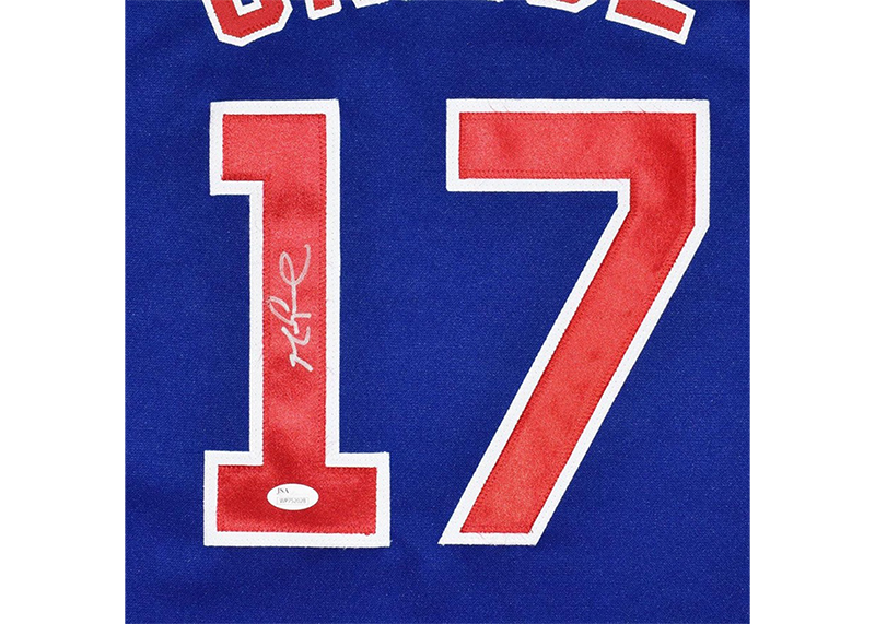 Mark Grace Signed Chicago Blue Baseball Jersey JSA