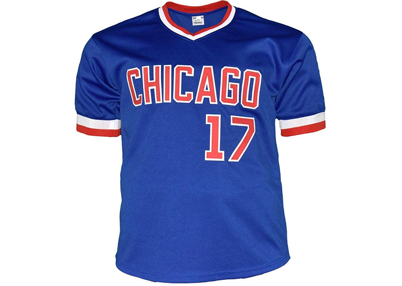 Mark Grace Signed Chicago Blue Baseball Jersey JSA