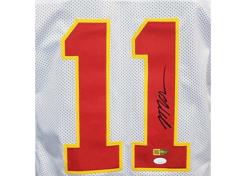 Marquez Valdes-Scantling Autographed Kansas City White Football Jersey JSA