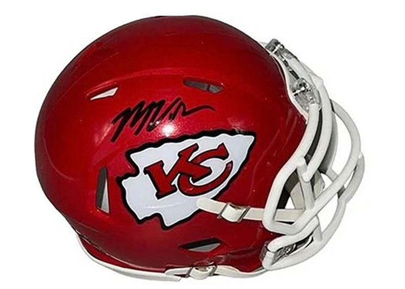 Marquez Valdes-Scantling Signed Kansas Chiefs Speed Mini Football Helmet JSA