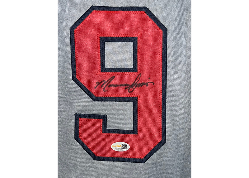 Marquis Grissom Signed Atlanta Gray Baseball Jersey JSA