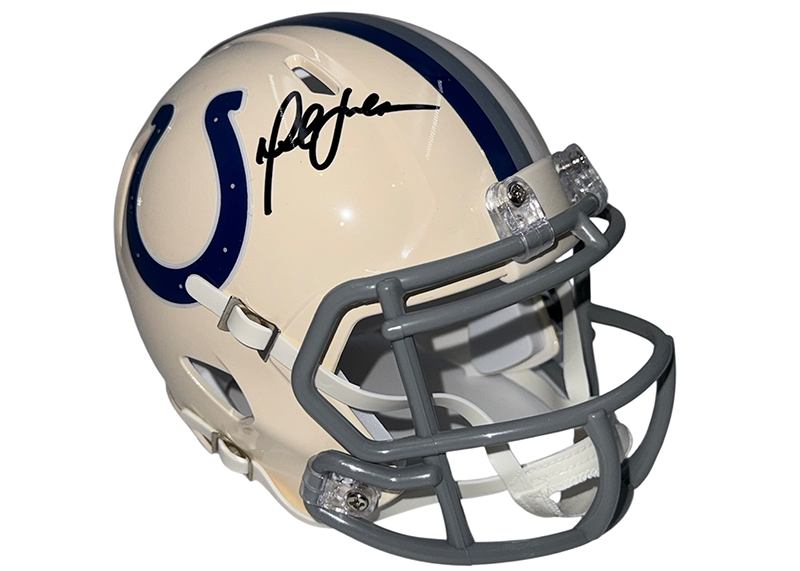 Marshall Faulk Signed Indianapolis Colts Speed Mini Helmet JSA