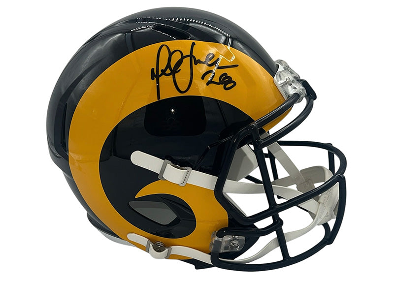 Marshall Faulk Signed St. Louis Rams Full Size Helmet Beckett