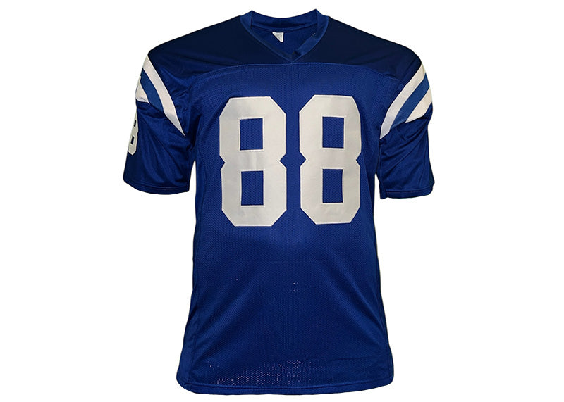 Marvin Harrison Signed Indianapolis Blue Football jersey JSA